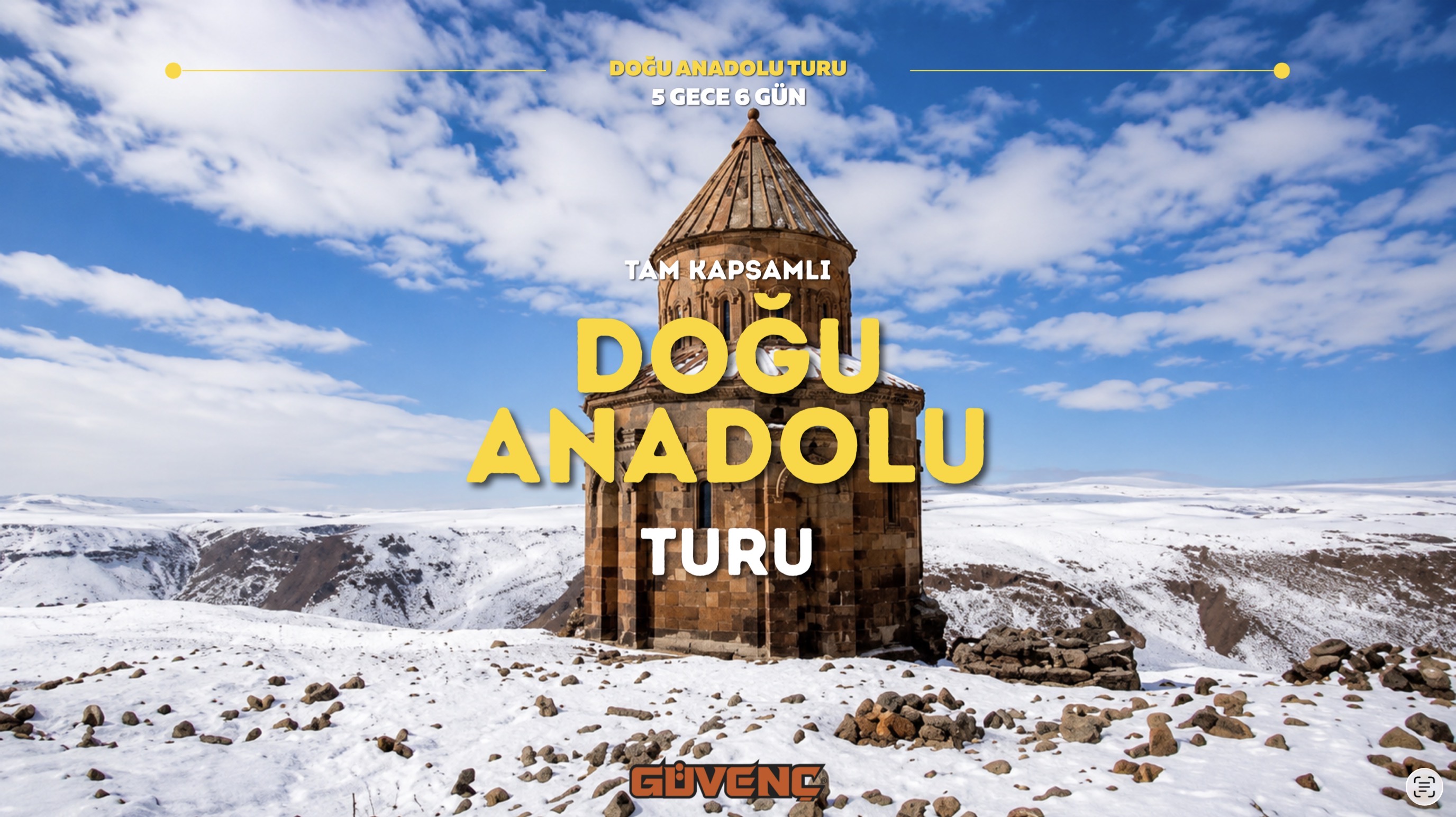 Doğu Anadolu Turu Tam Kapsamlı (6 Gün)